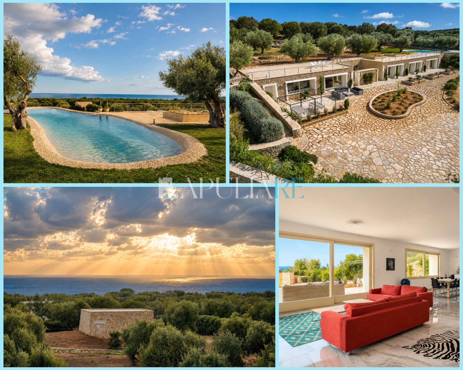 Sea-view villa with pool and park in Santa Maria di Leuca